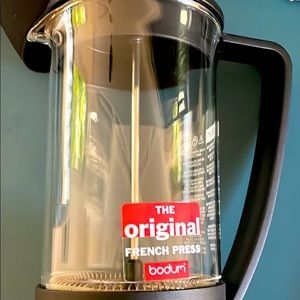 Original Bodum French Press with sleeve